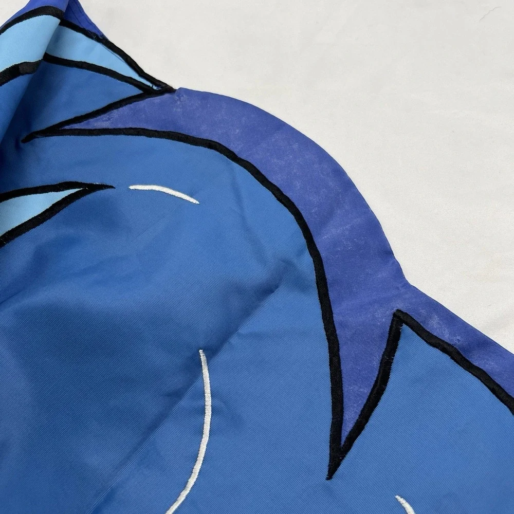 VTG Jack Frost Old Man Winter Wind Snow Cold Outdoor Garden Flag Blue 28x43